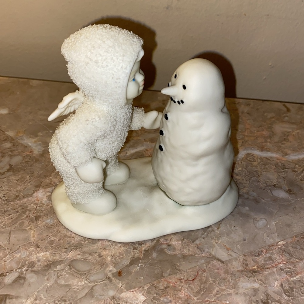 Snowbabies with Snowman “Why Don’t You Talk To Me” Department 56 Collectible